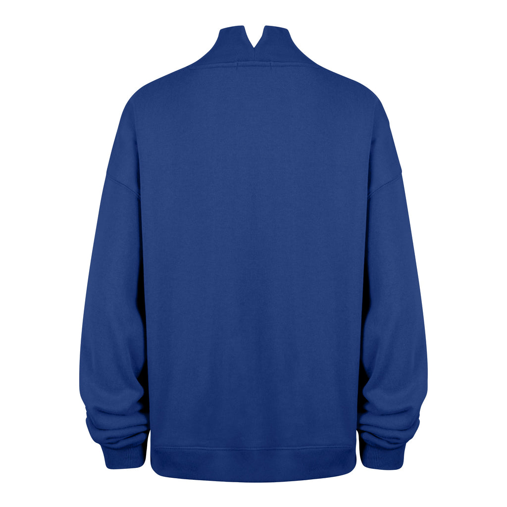 Chicago Cubs '47 Women Vantage Mock Neck Royal Pullover product image 2, provided for visual reference and product detail