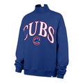 Chicago Cubs '47 Women Vantage Mock Neck Royal Pullover product image 1, provided for visual reference and product detail