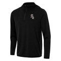 Chicago White Sox Antigua 1/4 Zip Tidy Black Pullover Hoodie product image 1, provided for visual reference and product