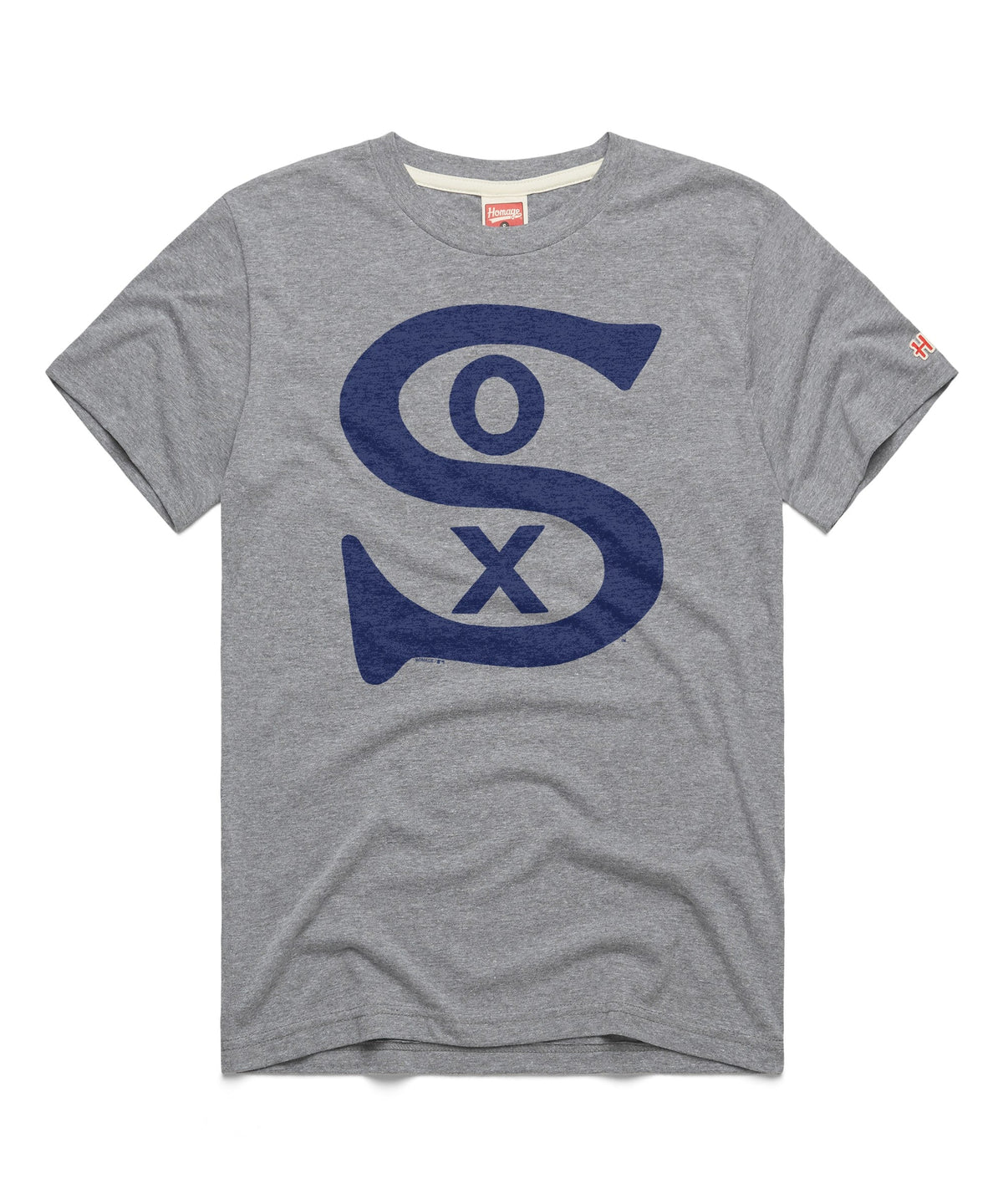 Chicago White Sox 1917 Logo Homage Grey T-Shirt product image 1, provided for visual reference and product detail review