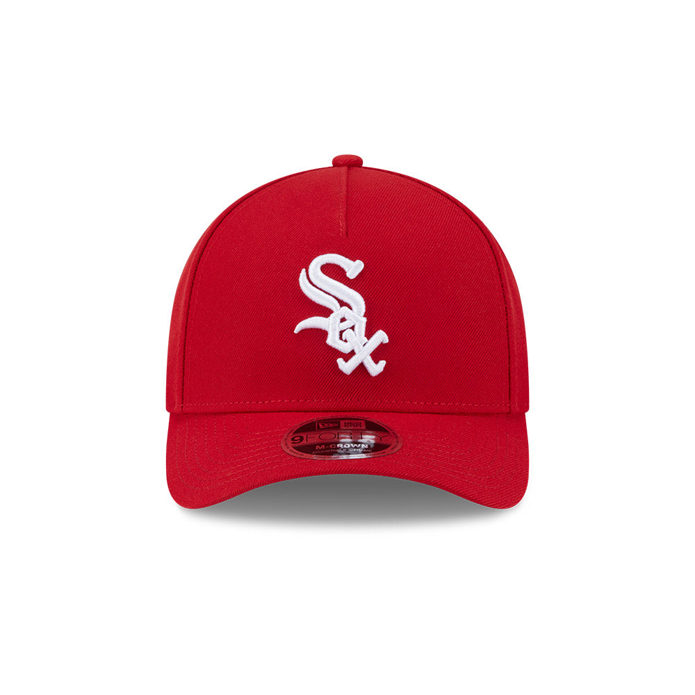 Chicago White Sox New Era 9FORTY M-Crown Red Adjustable Hat product image 2, provided for visual reference and product
