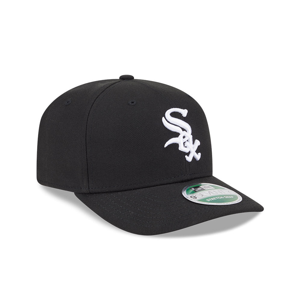 Chicago White Sox New Era 9SEVENTY Black Stretch-Snap Adjustable Hat product image 1, provided for visual reference and