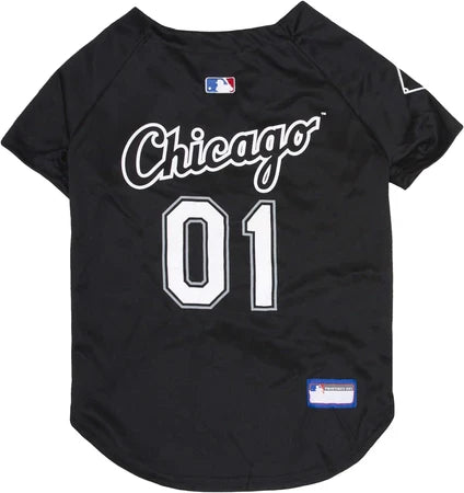 Chicago White Sox Pet Jersey - Black product image 1, provided for visual reference and product detail review