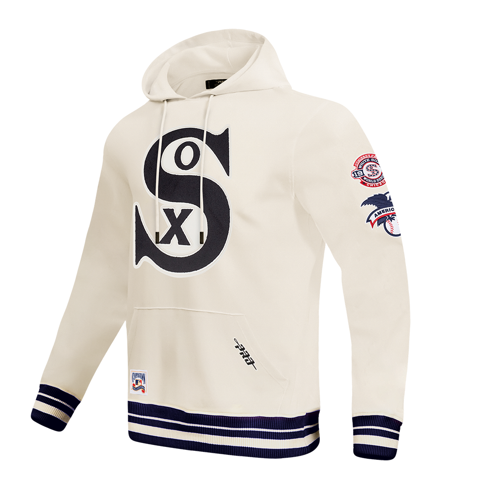 Chicago White Sox Pro Standard Retro Classic Eggshell Hoodie product image 1, provided for visual reference and product