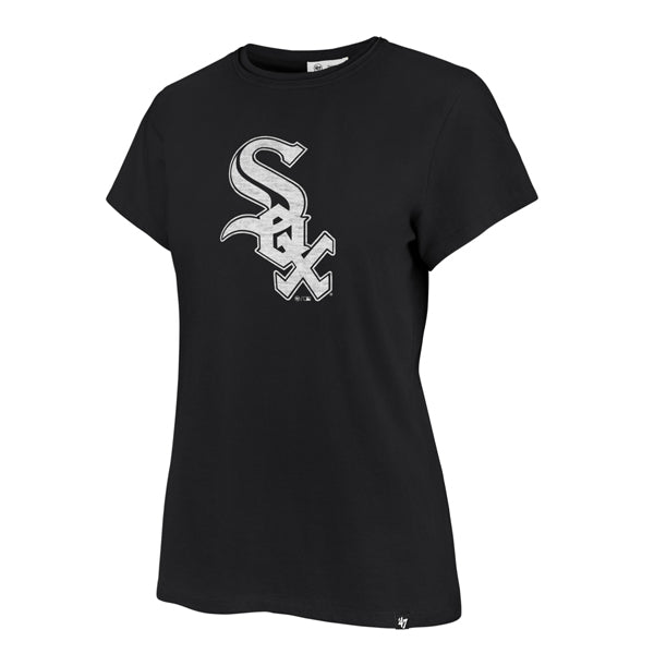 Chicago White Sox '47 Women Premier Flint Black Frankie T-Shirt product image 1, provided for visual reference and product
