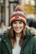 Cleveland Browns '47 Bering Brown Cuff Knit Hat product image 1, provided for visual reference and product detail review