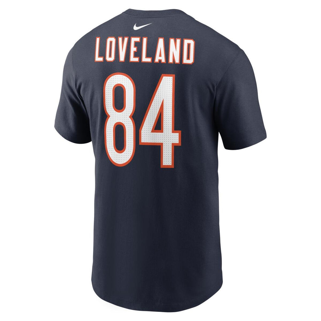 Colston Loveland Chicago Bears Nike Men Navy Player T-Shirt product image 2, provided for visual reference and product