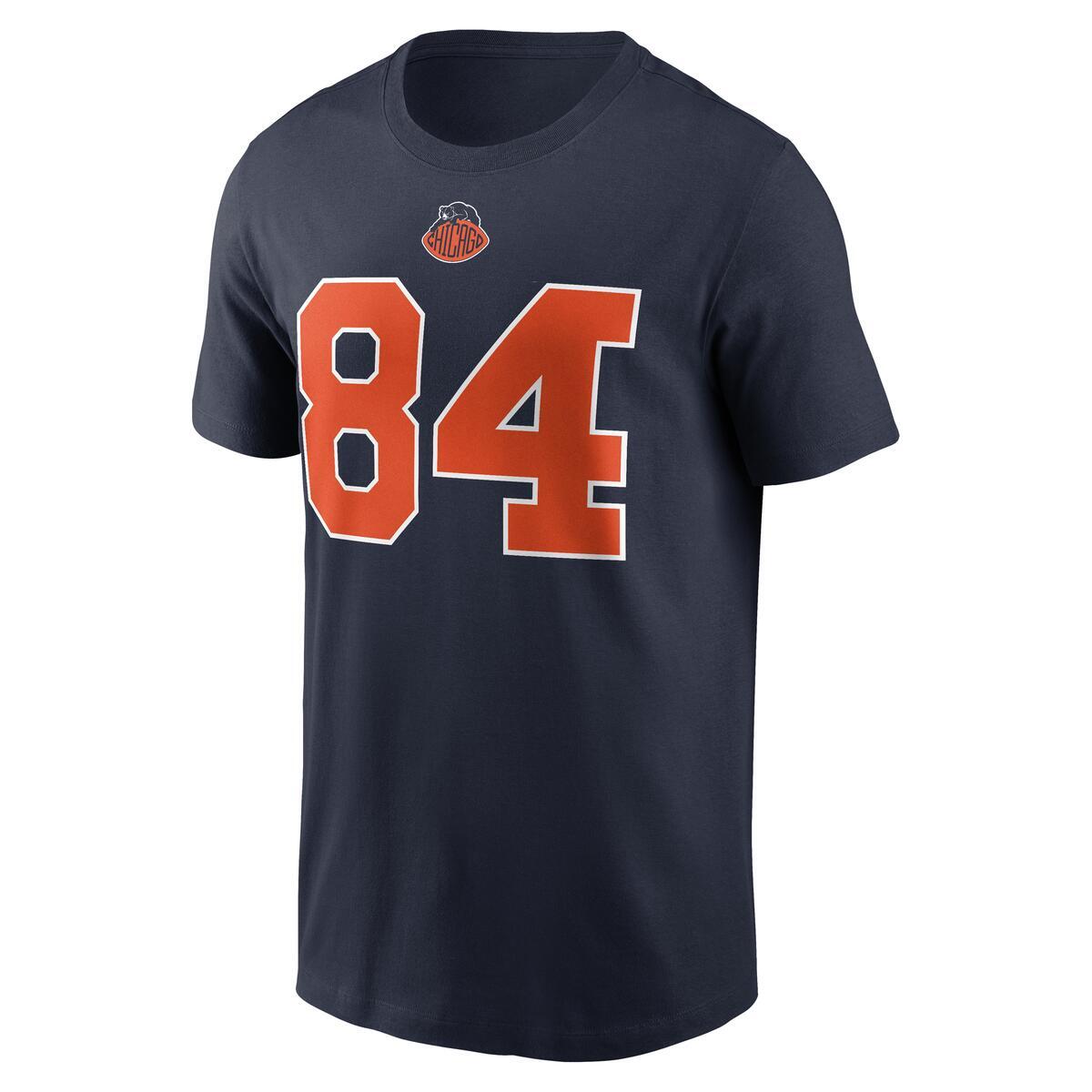 Colston Loveland #84 Chicago Bears Nike Men Rivalry T-Shirt product image 3, provided for visual reference and product