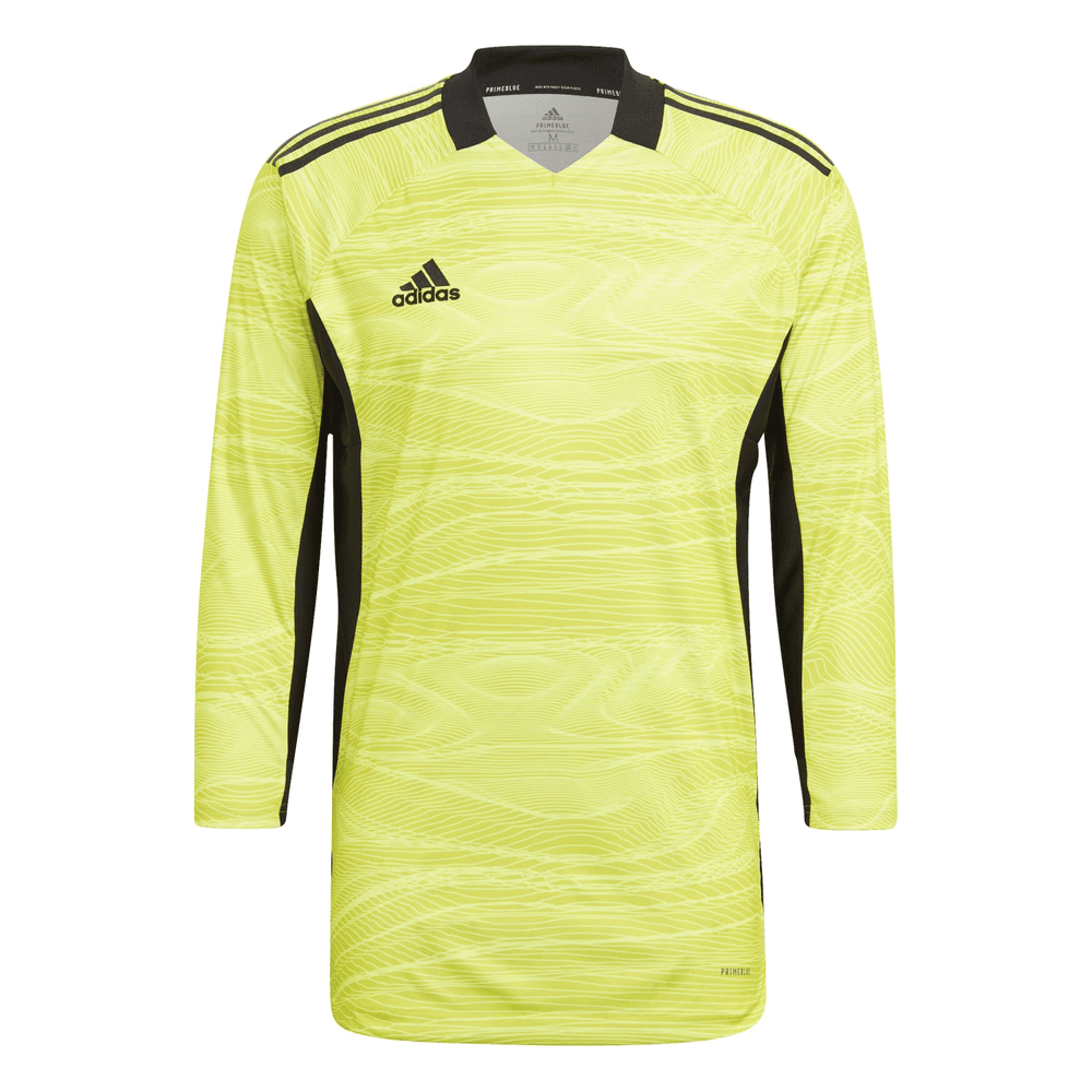 Adidas Condivo 21 Long Sleeve Goalkeeper Jersey - Acid Yellow product image 1, provided for visual reference and product