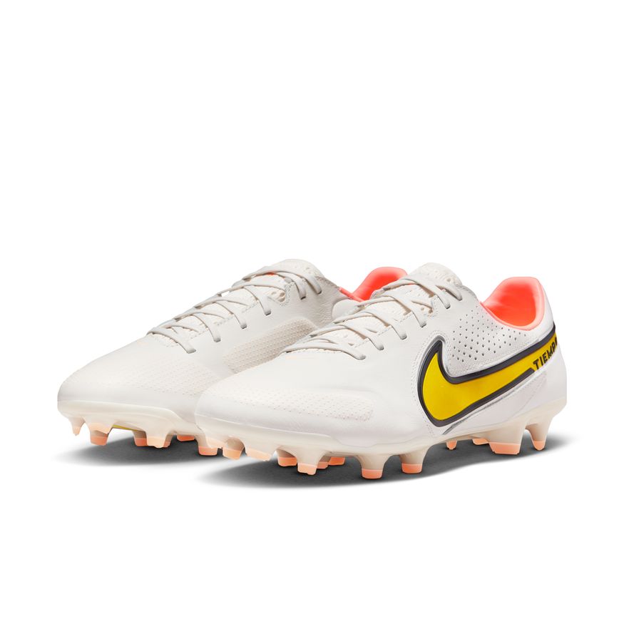 Nike Tiempo Legend 9 Pro FG-Phantom/Yellow Strike-Sunset Glow product image 3, provided for visual reference and product