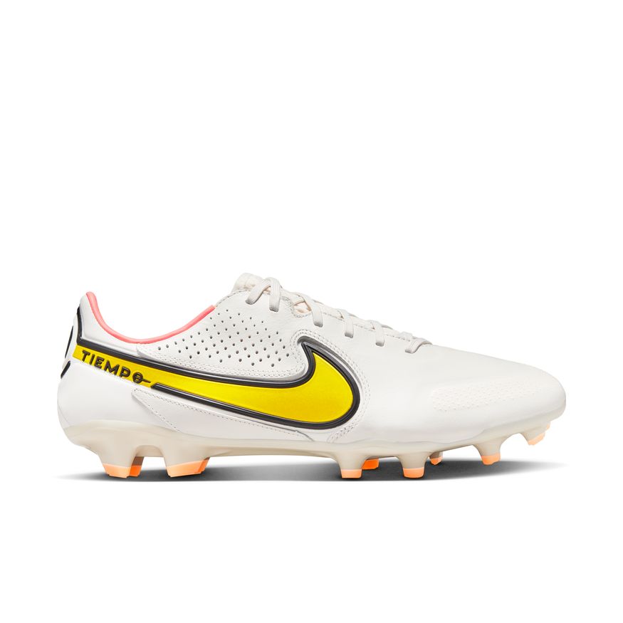 Nike Tiempo Legend 9 Pro FG-Phantom/Yellow Strike-Sunset Glow product image 1, provided for visual reference and product