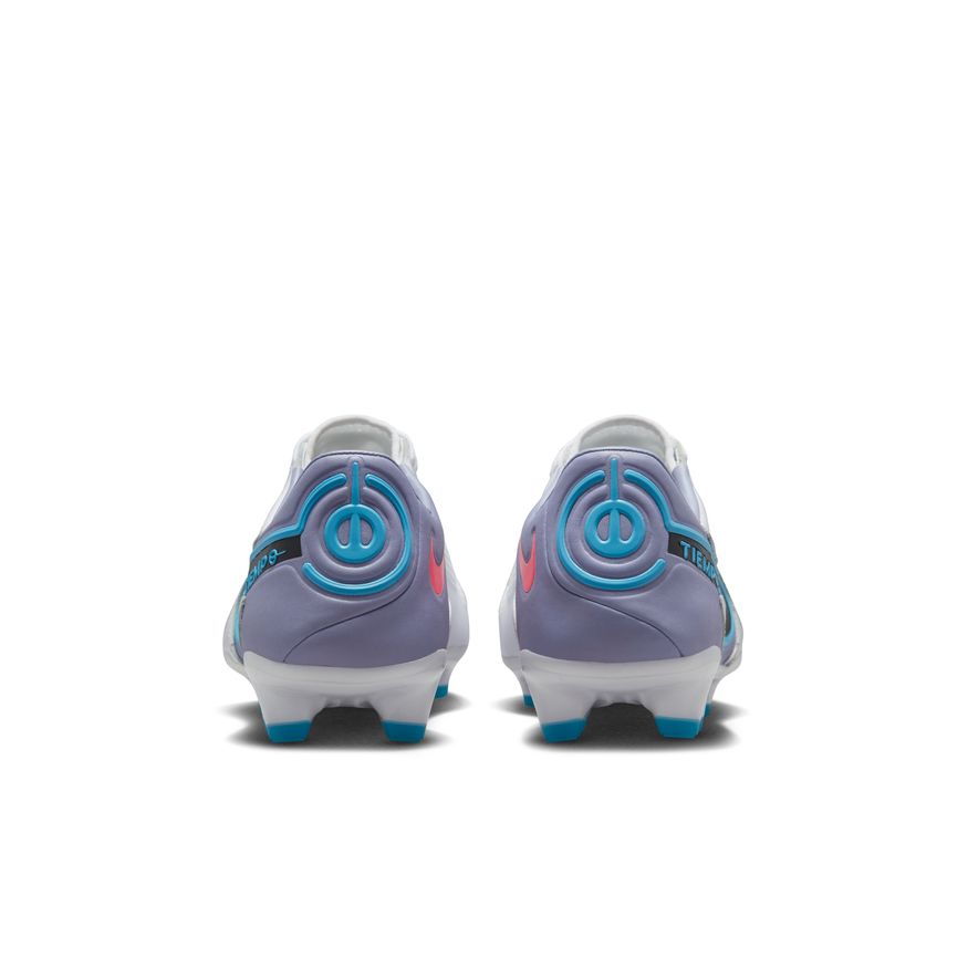 Nike Tiempo Legend 9 Pro FG -WHITE/BLACK-BALTIC BLUE-PINK BLAST product image 4, provided for visual reference and product