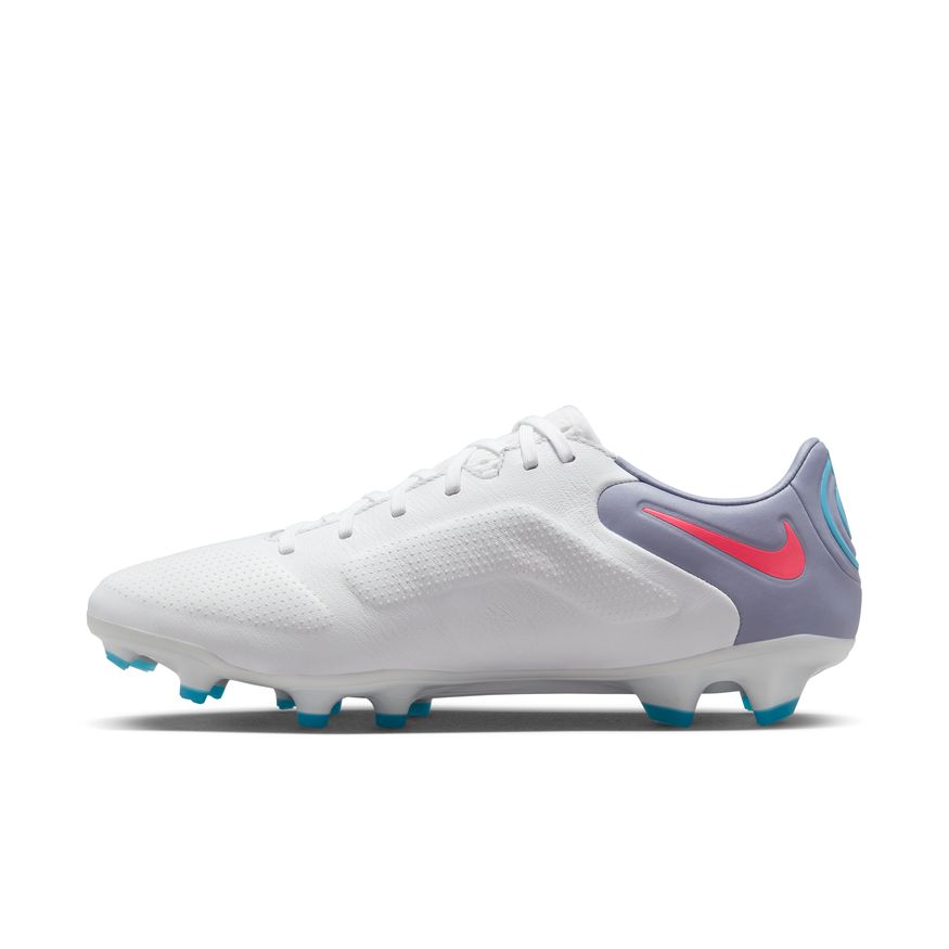 Nike Tiempo Legend 9 Pro FG -WHITE/BLACK-BALTIC BLUE-PINK BLAST product image 2, provided for visual reference and product