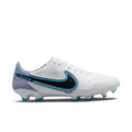 Nike Tiempo Legend 9 Pro FG -WHITE/BLACK-BALTIC BLUE-PINK BLAST product image 1, provided for visual reference and product