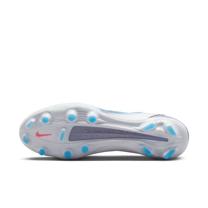 Nike Tiempo Legend 9 Pro FG -WHITE/BLACK-BALTIC BLUE-PINK BLAST product image 5, provided for visual reference and product