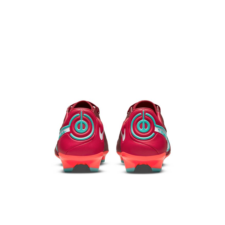 Nike Tiempo Legend 9 Pro FG -TEAM RED/WHITE-MYSTIC HIBISCUS product image 4, provided for visual reference and product