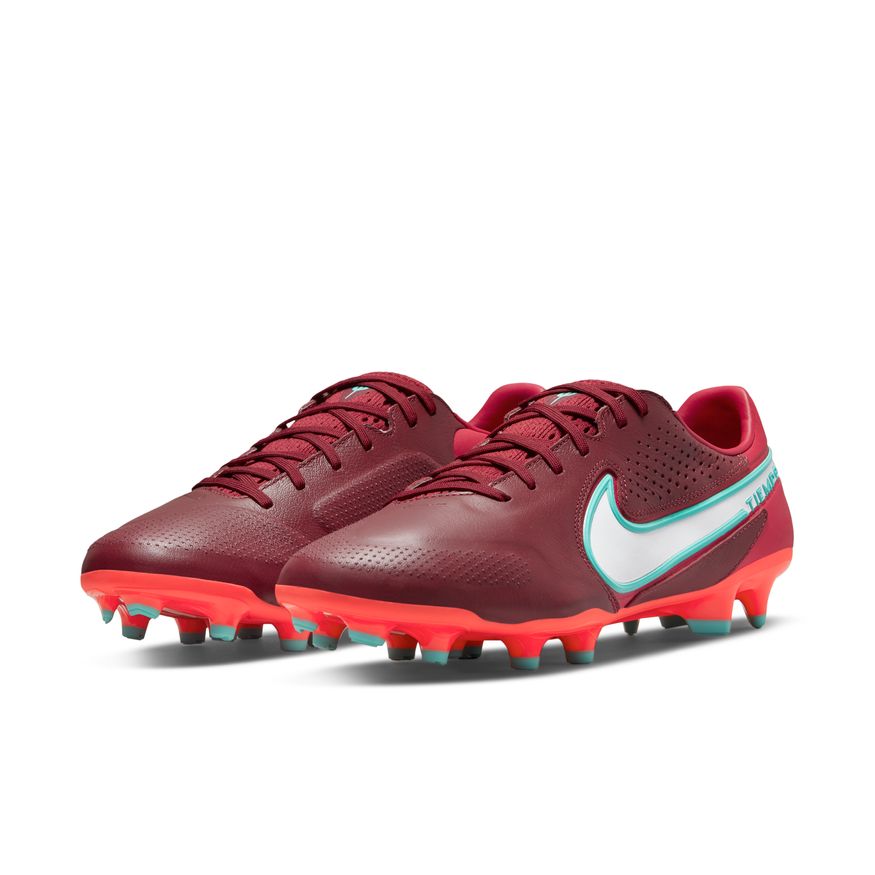 Nike Tiempo Legend 9 Pro FG -TEAM RED/WHITE-MYSTIC HIBISCUS product image 3, provided for visual reference and product