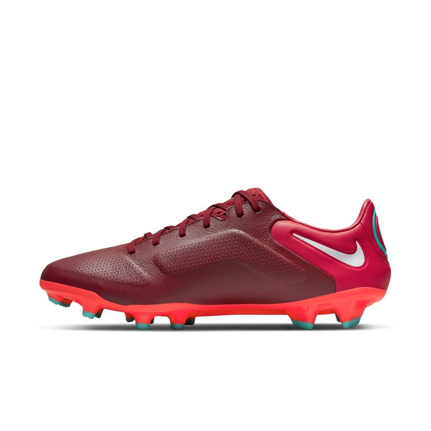 Nike Tiempo Legend 9 Pro FG -TEAM RED/WHITE-MYSTIC HIBISCUS product image 2, provided for visual reference and product