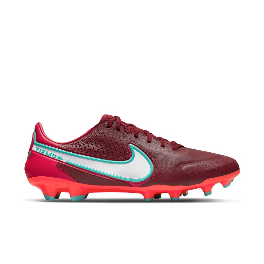 Nike Tiempo Legend 9 Pro FG -TEAM RED/WHITE-MYSTIC HIBISCUS product image 1, provided for visual reference and product