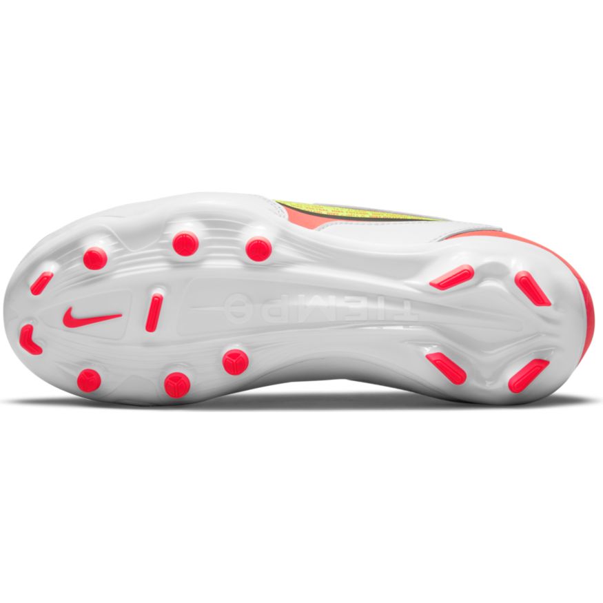 Nike Jr. Tiempo Legend 9 Academy MG-WHITE/VOLT/BRIGHT CRIMSON product image 4, provided for visual reference and product