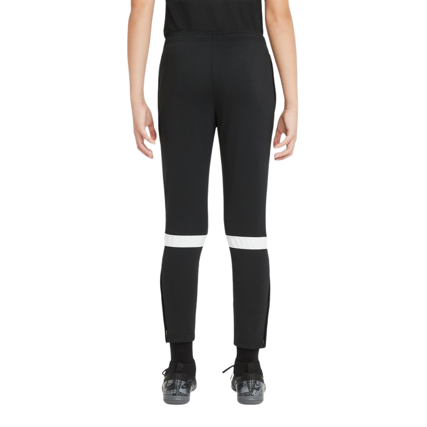 Nike Dri-FIT Academy Big Kids' Soccer Pants-Black/White product image 2, provided for visual reference and product detail