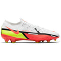 Nike Phantom GT2 Pro FG-WHITE/BRIGHT CRIMSON-VOLT product image 1, provided for visual reference and product detail review