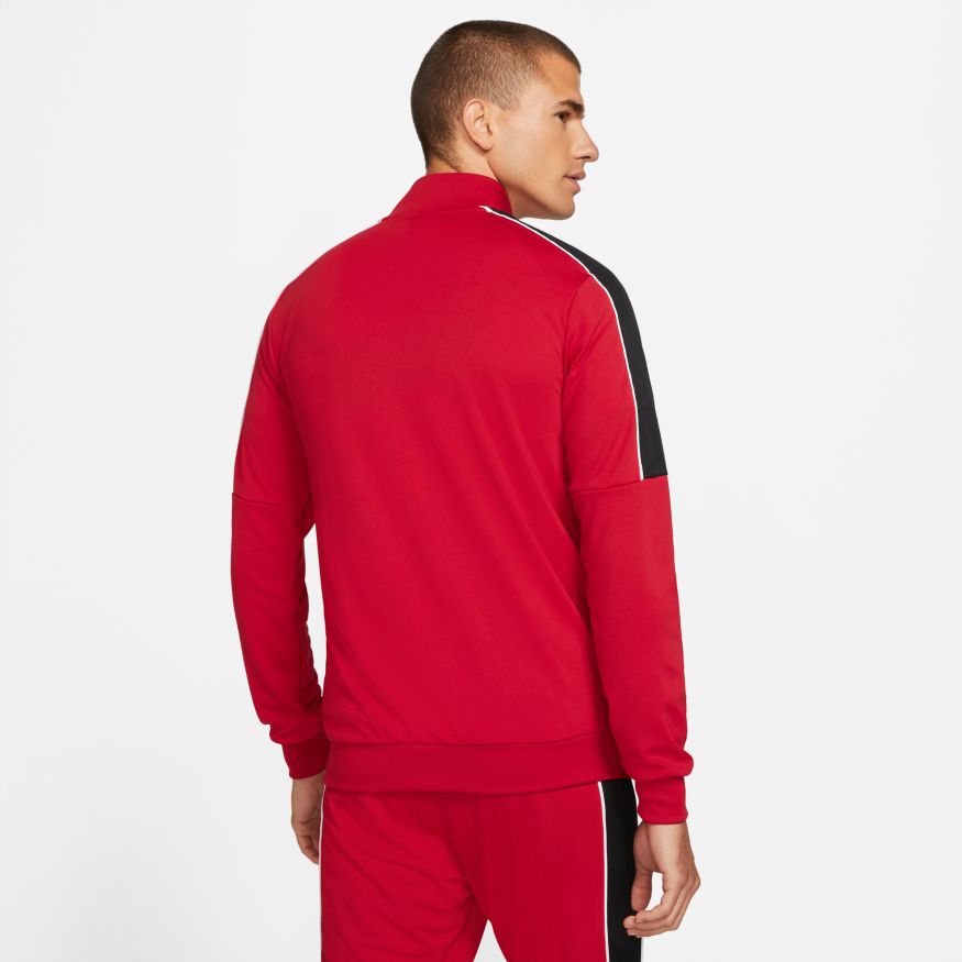 Nike Dri-FIT Academy Men Knit Soccer Track Jacket-RED/BLACK product image 3, provided for visual reference and product
