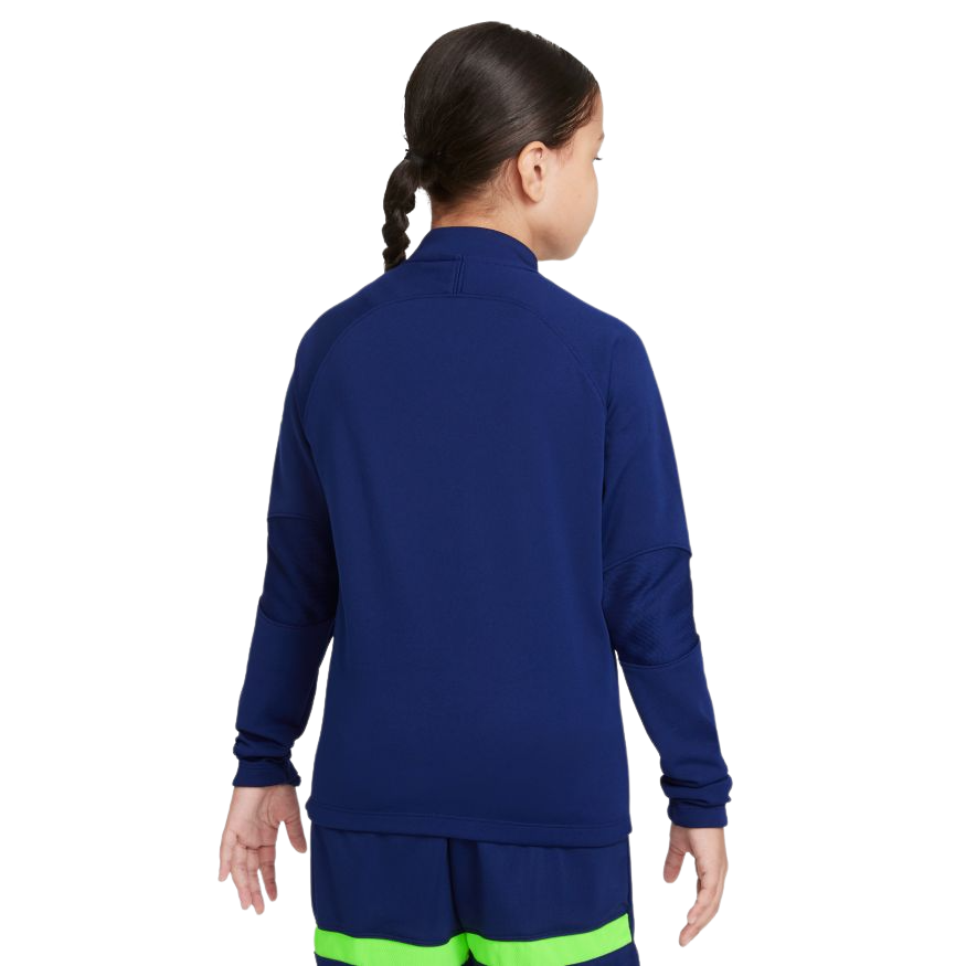 Nike Kid's Therma-FIT Academy Winter Warrior Soccer Drill Top-BLUE product image 2, provided for visual reference and
