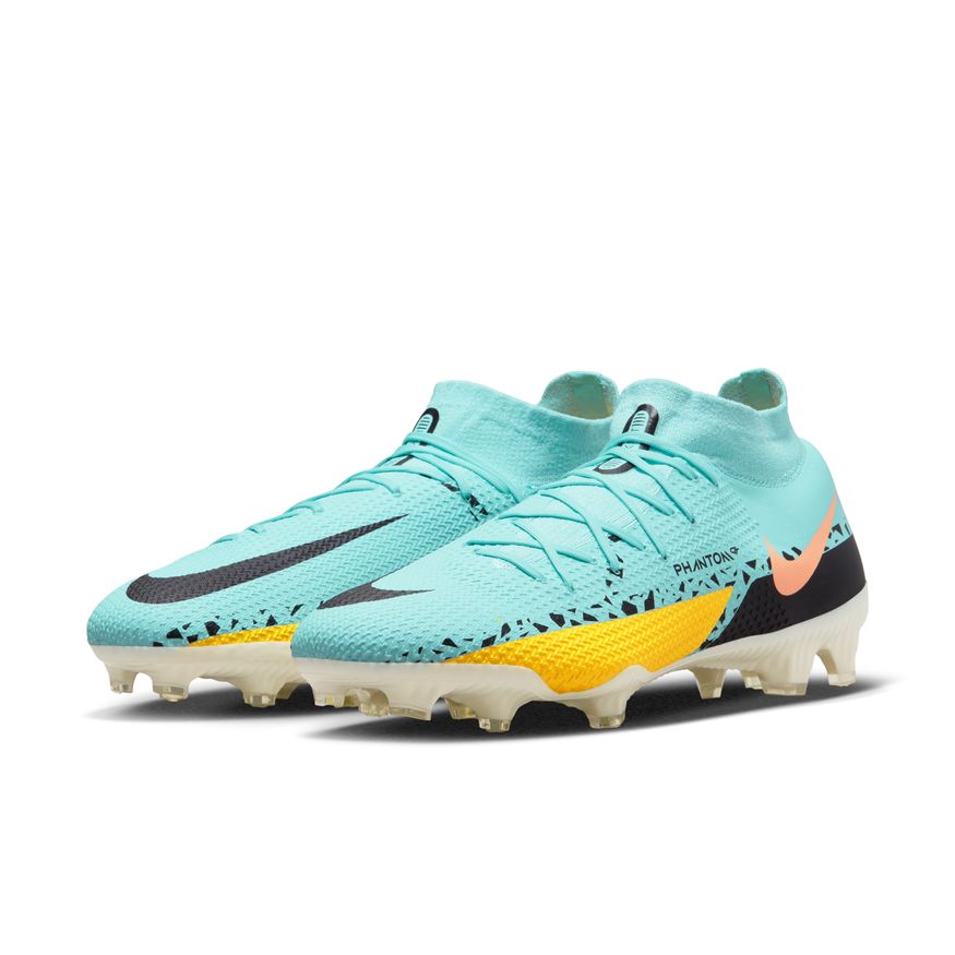 Nike Phantom GT2 Pro Dynamic Fit FG-GLACIER ICE/BLACK-YELLOW STRIKE product image 3, provided for visual reference and