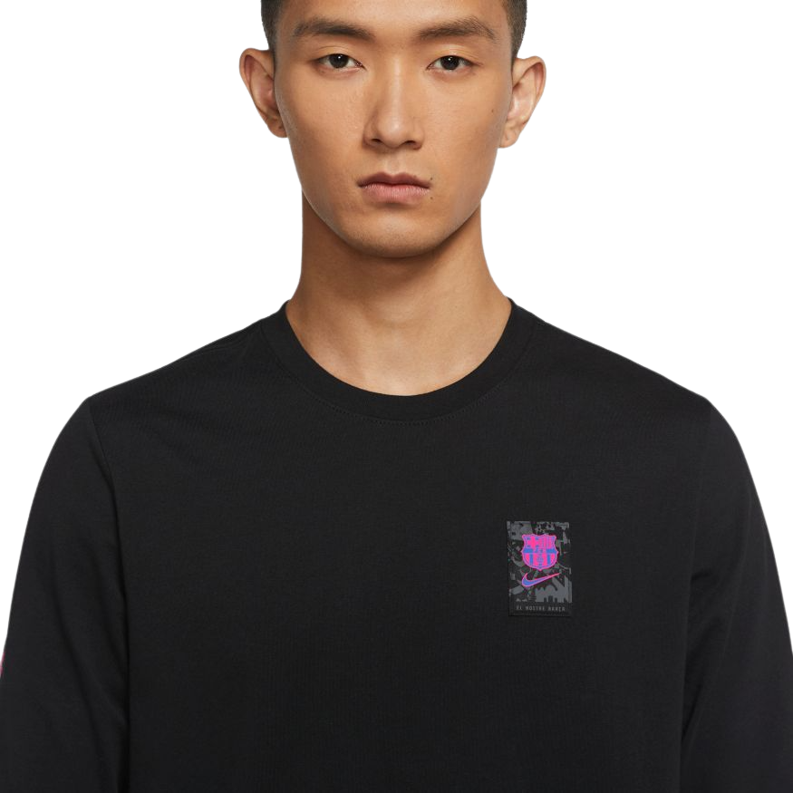 Nike FC Barcelona Men Long-Sleeve T-Shirt product image 4, provided for visual reference and product detail review
