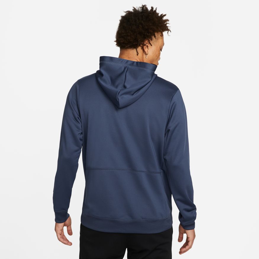 Nike F.C. Men Soccer Hoodie -THUNDER BLUE/WHITE/BLACK product image 2, provided for visual reference and product detail