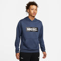 Nike F.C. Men Soccer Hoodie -THUNDER BLUE/WHITE/BLACK product image 1, provided for visual reference and product detail