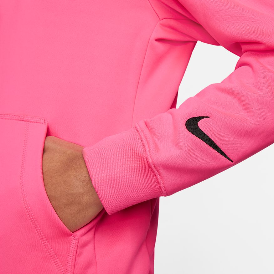 Nike F.C. Men Soccer Hoodie-Hyper Pink/White/Black product image 3, provided for visual reference and product detail review