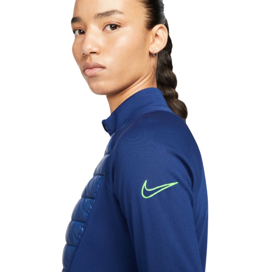 Nike Women Therma-FIT Academy Winter Warrior Soccer Drill Top - Navy product image 3, provided for visual reference and
