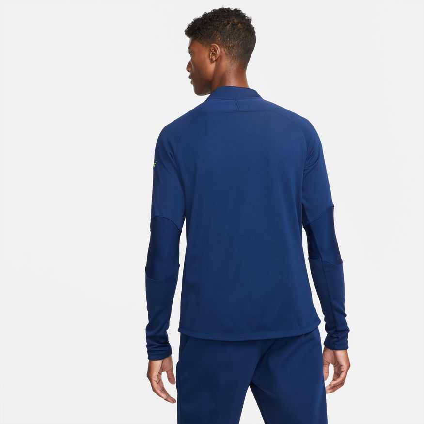 Nike Men Therma-FIT Academy Winter Warrior Soccer Drill Top-Navy product image 2, provided for visual reference and product
