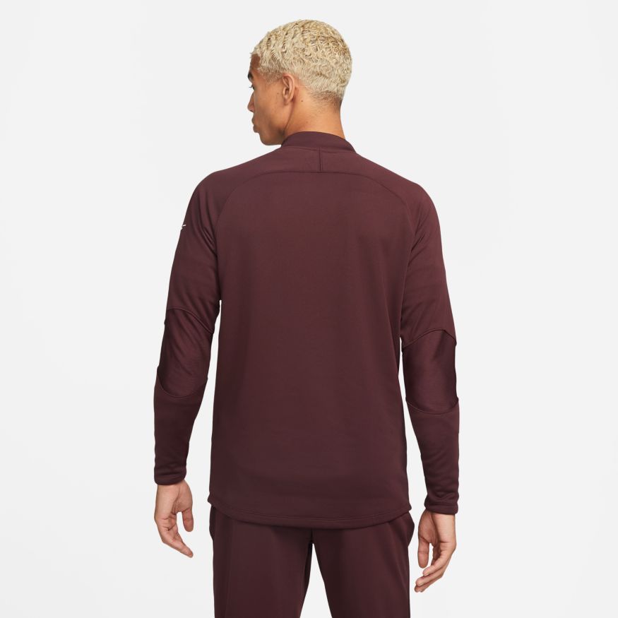 Nike Men Therma-FIT Academy Winter Warrior Soccer Drill Top-BURGUNDY CRUSH/REFLECTIVE SILV product image 2, provided for