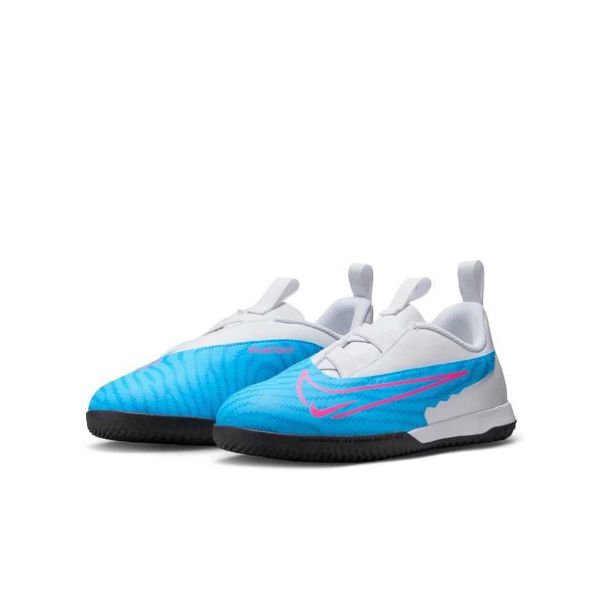 Nike Jr. Phantom GX Academy IC-BALTIC BLUE/PINK BLAST-WHITE-LASER BLUE product image 3, provided for visual reference and