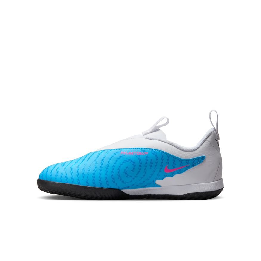 Nike Jr. Phantom GX Academy IC-BALTIC BLUE/PINK BLAST-WHITE-LASER BLUE product image 2, provided for visual reference and
