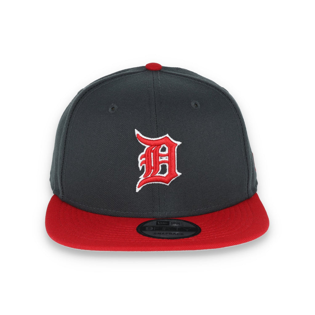 New Era Detroit Tigers 2-Tone Color Pack 9FIFTY Snapback Hat- Grey/Scarlet product image 2, provided for visual reference