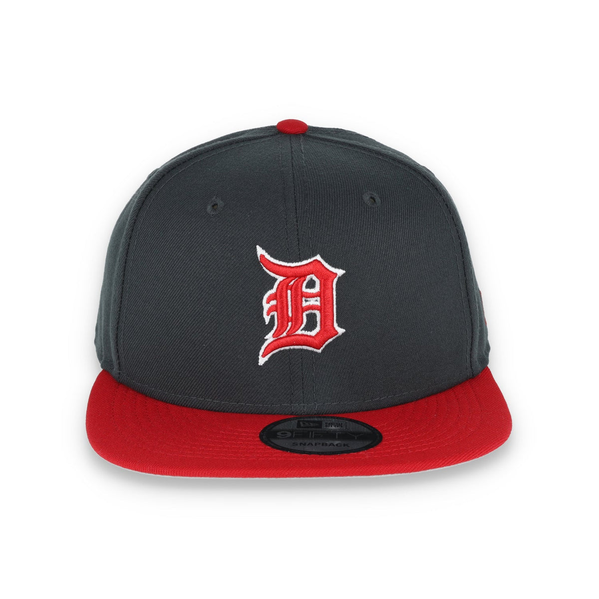 New Era Detroit Tigers 2-Tone Color Pack 9FIFTY Snapback Hat- Grey/Scarlet product image 2, provided for visual reference