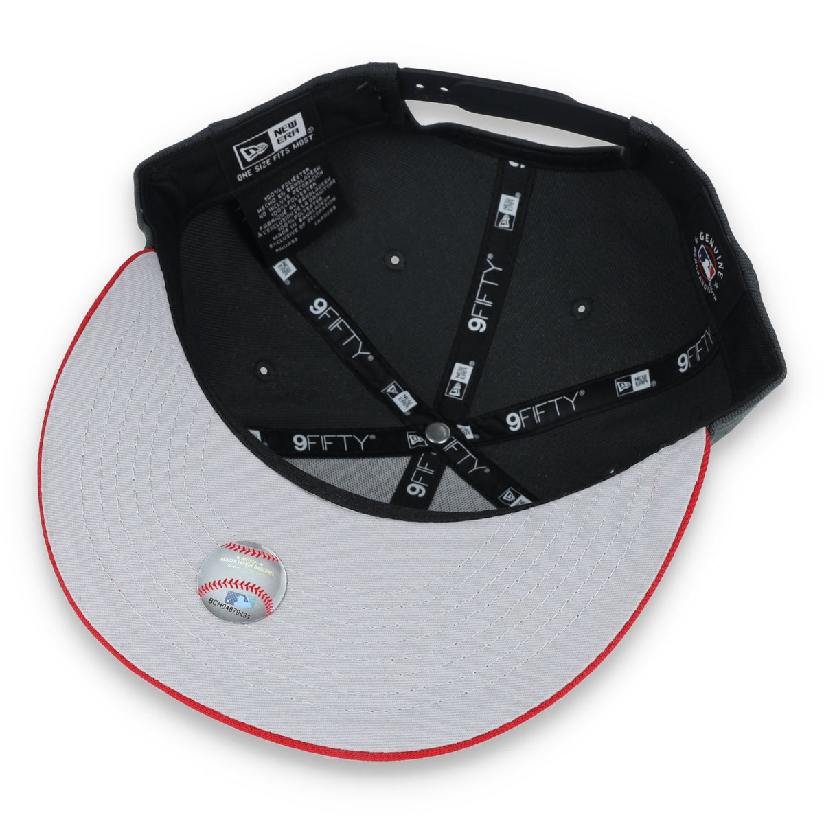New Era Detroit Tigers 2-Tone Color Pack 9FIFTY Snapback Hat- Grey/Scarlet product image 7, provided for visual reference