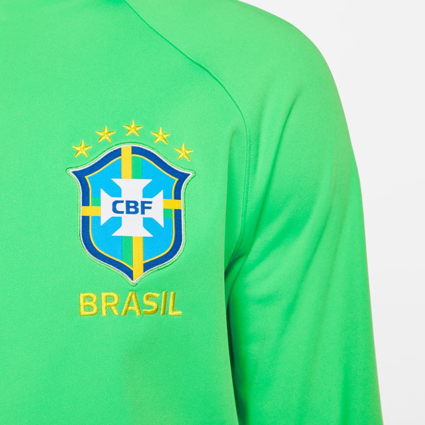 Nike Men Brazil Academy Pro Knit Soccer Jacket product image 3, provided for visual reference and product detail review