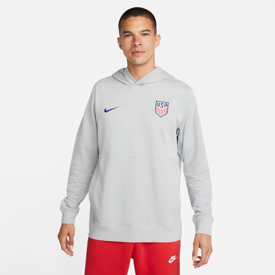 Nike U.S. Men French Terry Soccer Hoodie product image 1, provided for visual reference and product detail review