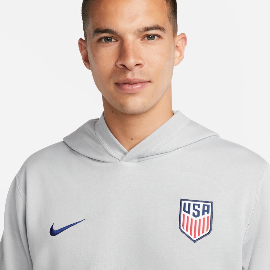 Nike U.S. Men French Terry Soccer Hoodie product image 3, provided for visual reference and product detail review