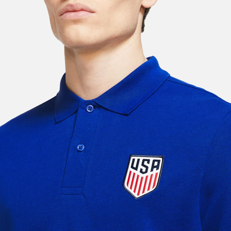 NIKE U.S. Men Soccer Polo product image 3, provided for visual reference and product detail review