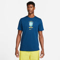 Nike Men Brasil T-Shirt-Blue product image 1, provided for visual reference and product detail review