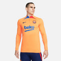 Nike Men FC Barcelona Strike Dri-FIT Soccer Drill Top-Vivid Orange product image 1, provided for visual reference and