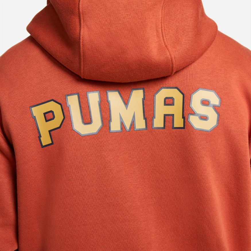 Nike Men Pumas UNAM Fleece Pullover Hoodie product image 4, provided for visual reference and product detail review