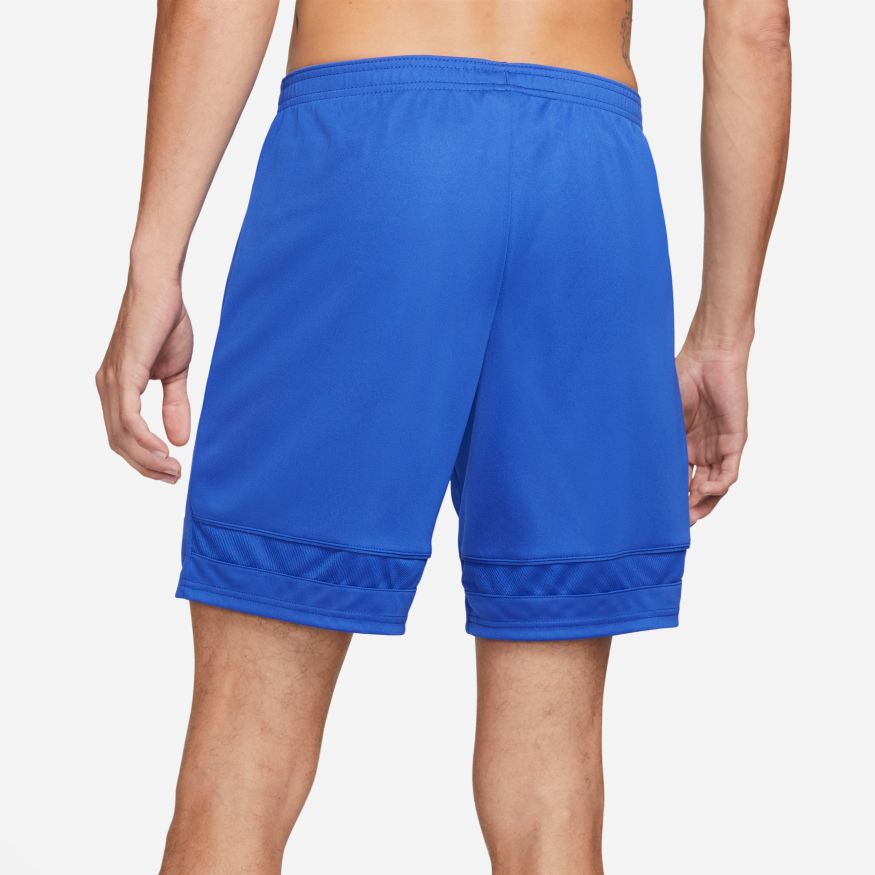 Nike Dri-FIT Academy Men Knit Soccer Shorts-GAME ROYAL/WHITE product image 2, provided for visual reference and product
