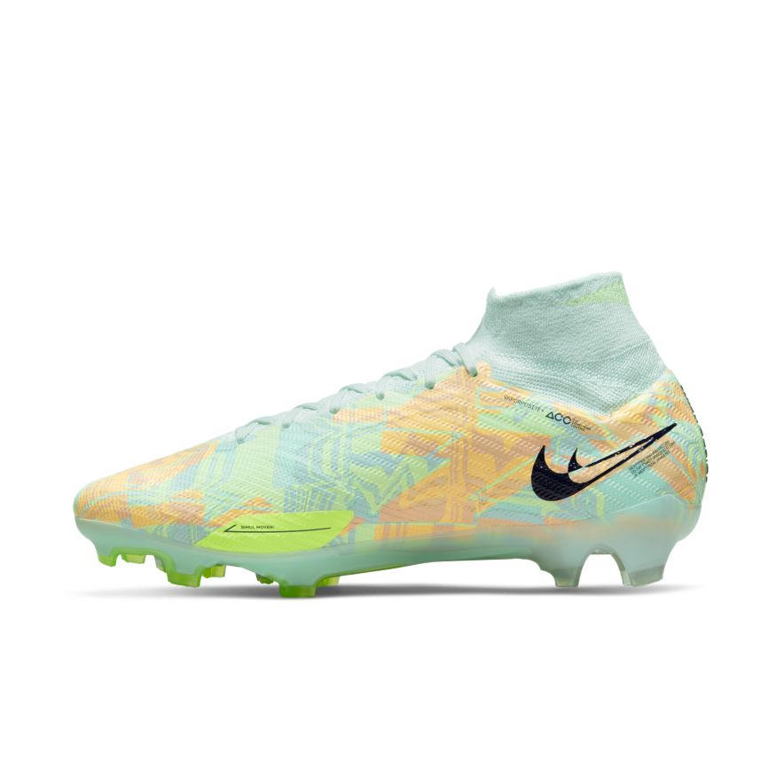 Nike Zoom Mercurial Superfly 9 Elite FG-BARELY GREEN/BLACKENED BLUE-TOTAL ORANGE product image 2, provided for visual